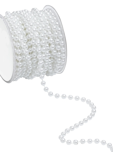 Galon de perles blanches pour accessoire de première communion